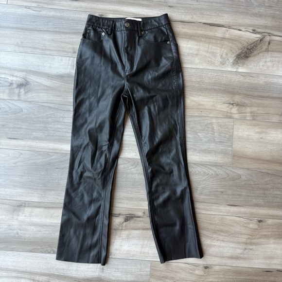 Zara faux leather pants size 2 - Picture 1 of 4